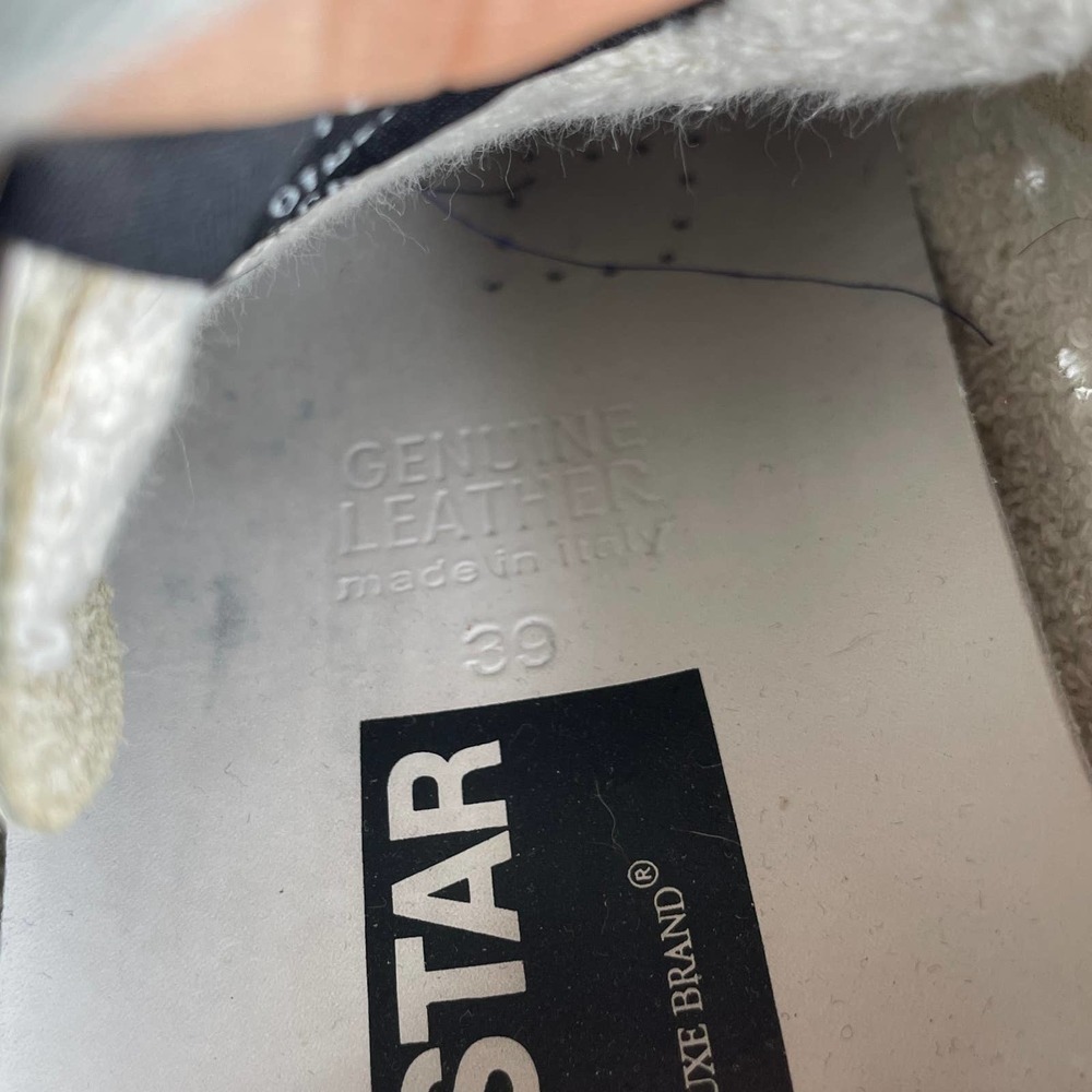 Golden Goose Superstar Glitter Sneaker White Silver Black Size 39 - Picture 9 of 9